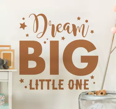 Wandtattoo für Zuhause Dream Big Traum - TenStickers