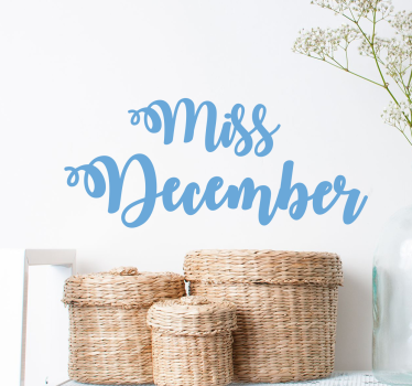 Text Aufkleber fräulein dezember - TenStickers