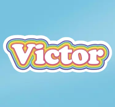 Text aufkleber mit personalisiertem namen - TenStickers