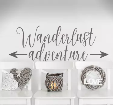 Aufkleber Jugendzimmer Wanderlust Adventure - TenStickers