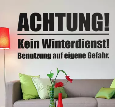 Text Sticker Winterdienst - TenStickers