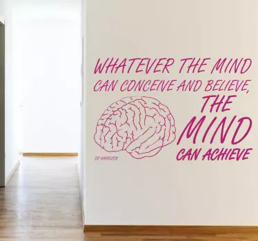The Mind Napoleon Hill Sticker - TenStickers