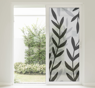 Transluzenter Blätter Fensteraufkleber - TenStickers