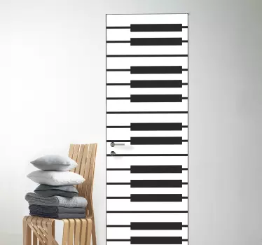 Türfolie Klavier Tasten - TenStickers