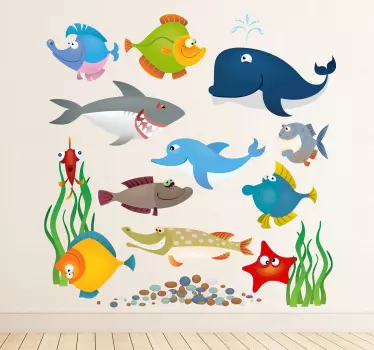 Unterwasserwelt Aufkleber - TenStickers