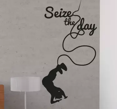 Wandtattoo Yoga Seize the Day - TenStickers