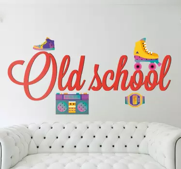 Wandtattoo Old School - TenStickers