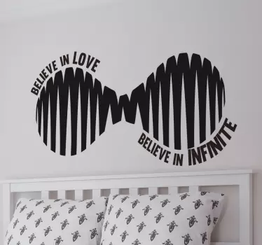 Wandtattoo Believe in Infinite - TenStickers