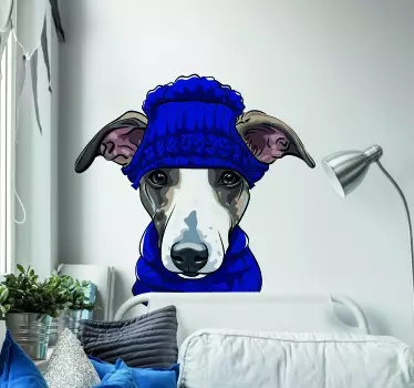 Wandaufkleber Süßer und realistischer Hund - TenStickers