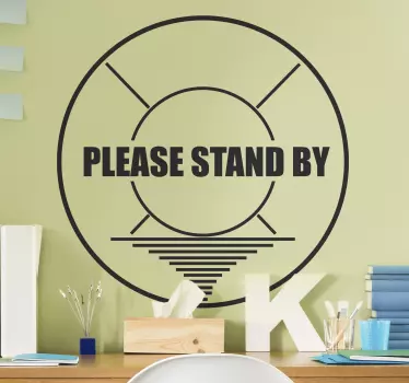 Wandspruch als grafik für standby-nachricht - TenStickers