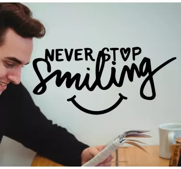 Wandspruch für ein positives leben - TenStickers