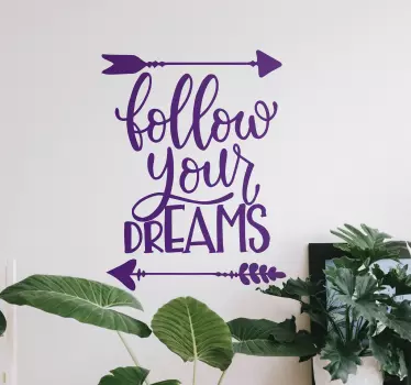 Wandspruch inspirierendes pfeil-zitat - TenStickers