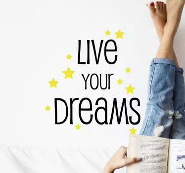 Wandspruch motivationsspruch für sternenliebhaber - TenStickers