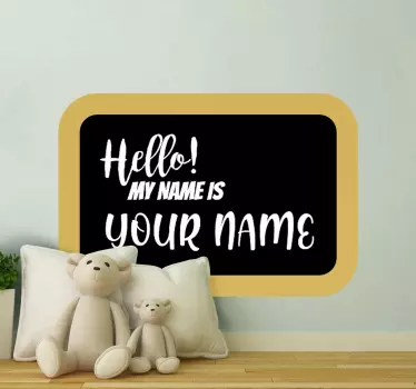 Wandspruch persönliches begrüßungsschild - TenStickers