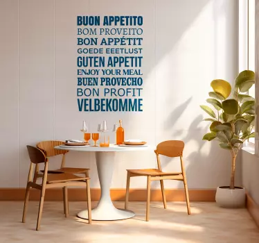Wandtattoo genießen Sie Ihr Mahl! - TenStickers