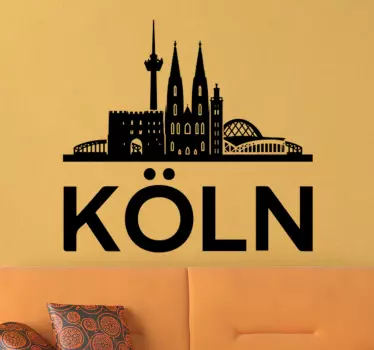 Wandsticker Skyline Köln - TenStickers