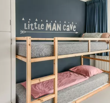 Wandstickers Kinderzimmer Kleine männerhöhle - TenStickers
