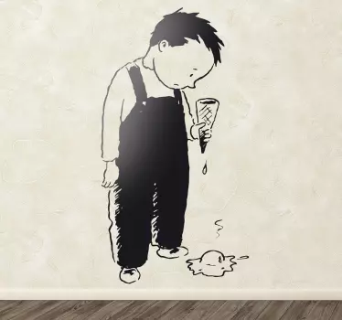Wandtatto Kinderzimmer Junge mit Eis - TenStickers