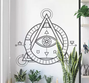 Wandtattoo Augen Symbol - TenStickers
