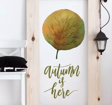 Wandtattoo Autmn is here - TenStickers