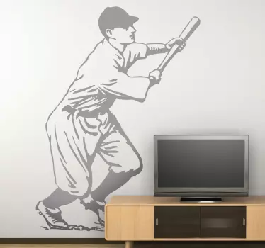 Wandtattoo Baseballspieler - TenStickers