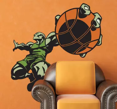 Wandtattoo Basketballspieler - TenStickers
