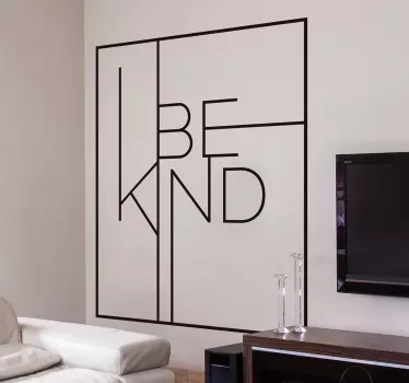 Wandtattoo Be Kind Text - TenStickers