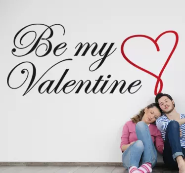 Wandtattoo Be my Valentine - TenStickers