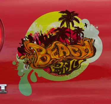 Wandtattoo Beach Party - TenStickers