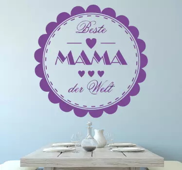 Wandtattoo Beste Mama der Welt - TenStickers