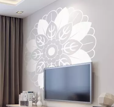 Wandtattoo Blumen Mandala - TenStickers