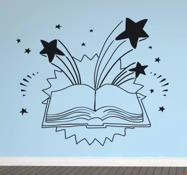 Wandtattoo Buch der Fantasie - TenStickers