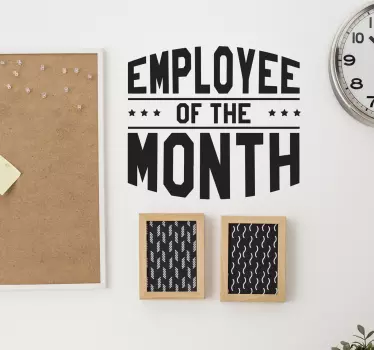 Wandtattoo Büro Employee of the Month - TenStickers