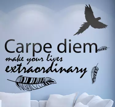 Wandtattoo Carpe Diem Extraordinary - TenStickers