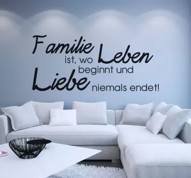 Familie ist... Wandtattoo Sprüche - TenStickers