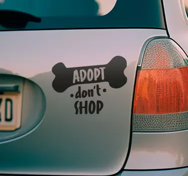 Haustier Aufkleber adoptiere anstatt kaufen - TenStickers