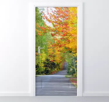 Tür Folie Herbst Landschaft Motiv für Türen - TenStickers