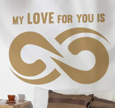 Wandtattoo Infinite Love - TenStickers
