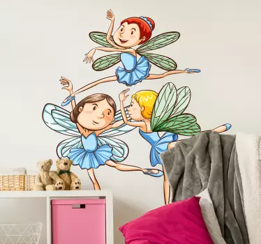 Wandtattoo für Kinder Feen Fantasie - TenStickers