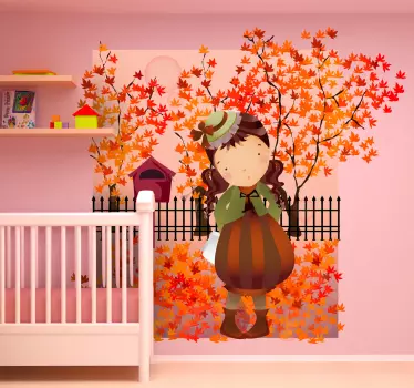 Wandtattoo Kinderzimmer Herbst - TenStickers