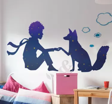 Wandtattoo Kleiner Prinz Silhouette - TenStickers