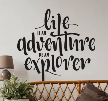 Wandtattoo Life is an Adventure - TenStickers