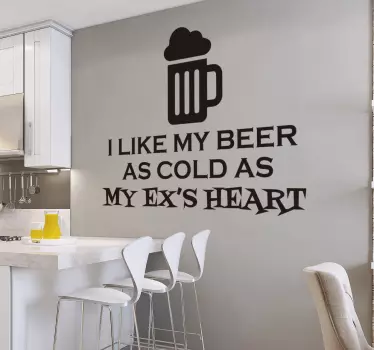 Wandtattoo like my beer - TenStickers