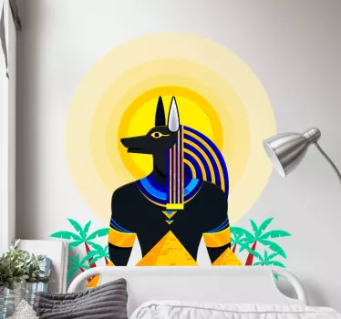 Wandtattoo Majestätische egiptian anubis - TenStickers