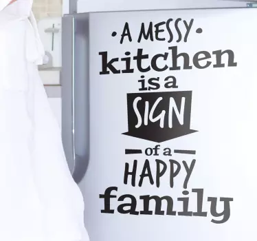 Wandtattoo messy kitchen - TenStickers