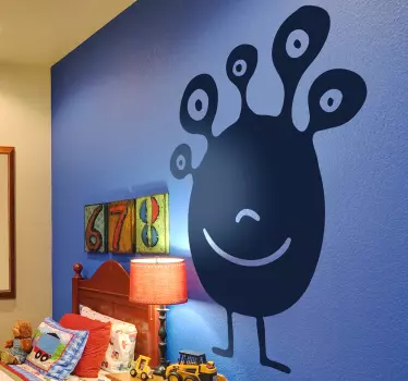 Wandtattoo Monster mit Augen - TenStickers