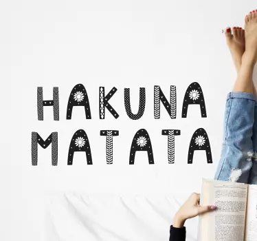 Wandtattoo Motivation Hakuna matata - TenStickers