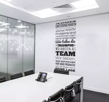 Aufkleber Motivation und Vision des Unternehmens - TenStickers