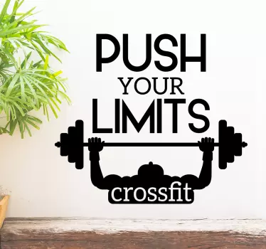 Wandtattoo Motivationsspruch Crossfit Fitnessstudio - TenStickers