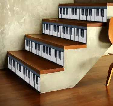 verschiedene Aufkleber Piano Klavier Treppe - TenStickers